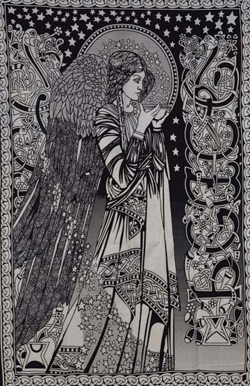 54" x 86" Peace Angel black/white 54" x 86" Peace Angel black/white